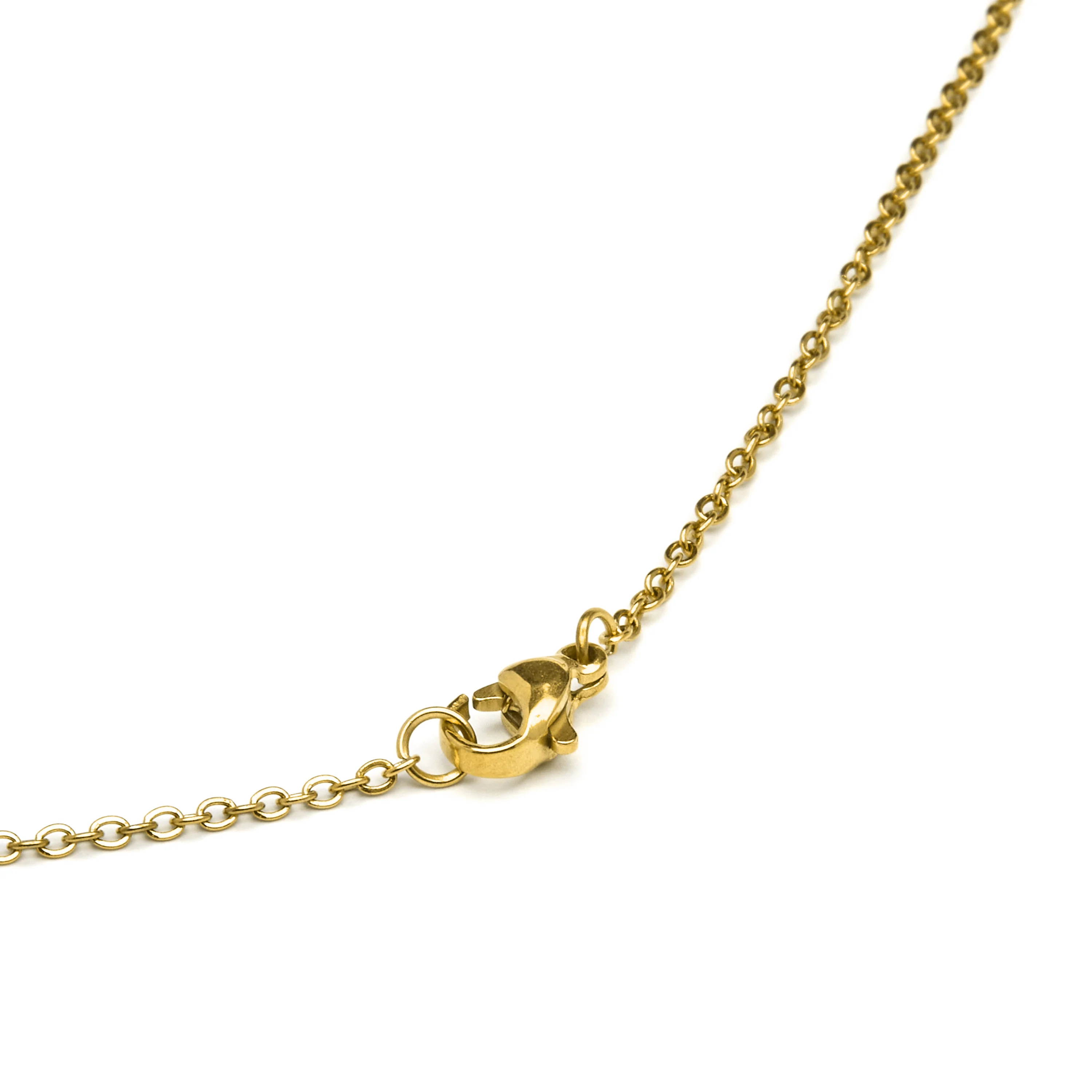 Collar de Madreperla Blanca acabado en oro amarillo 18K - Alphabet - Image 5