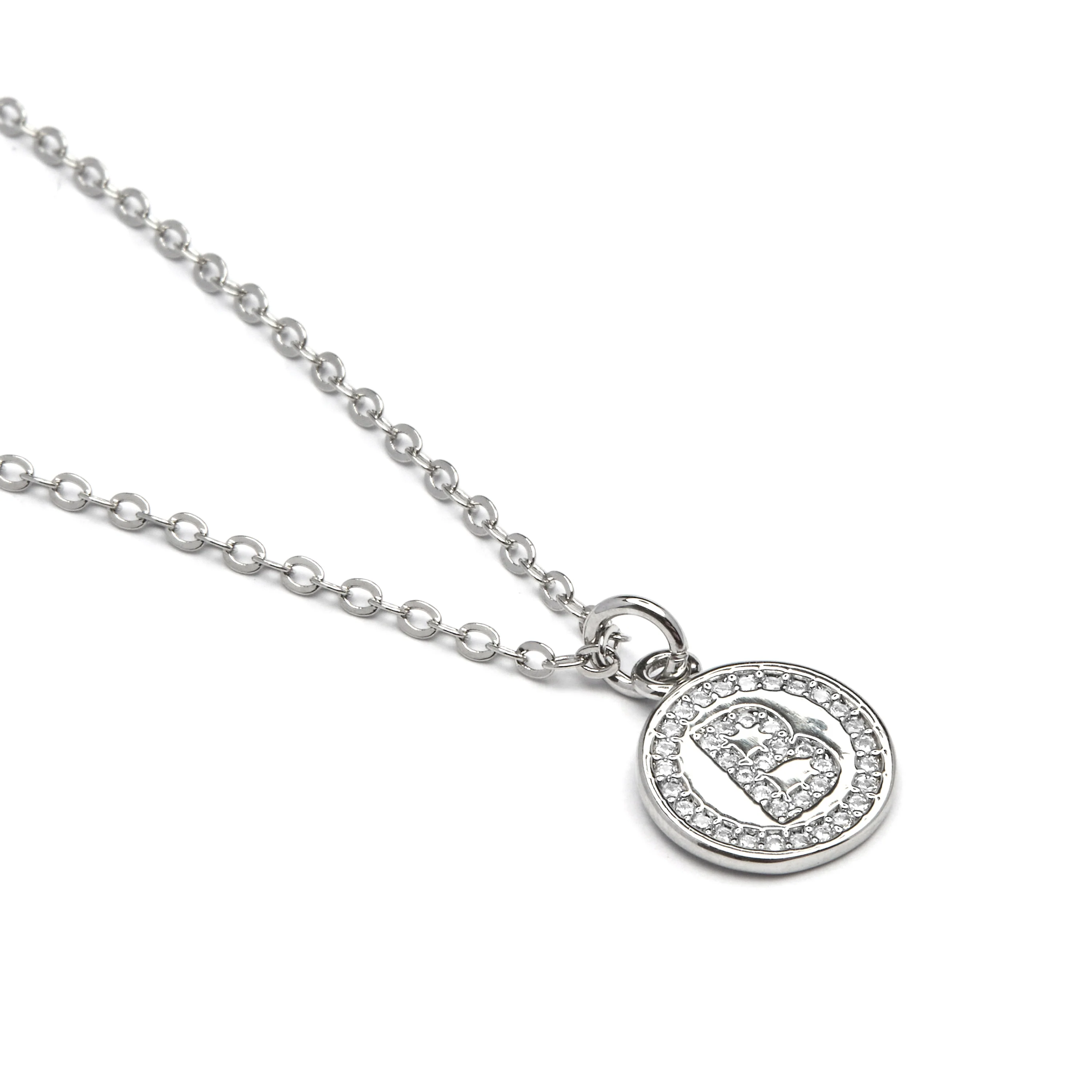Collar de Circonita Brillante acabado en rodio - Alphabet - Image 6