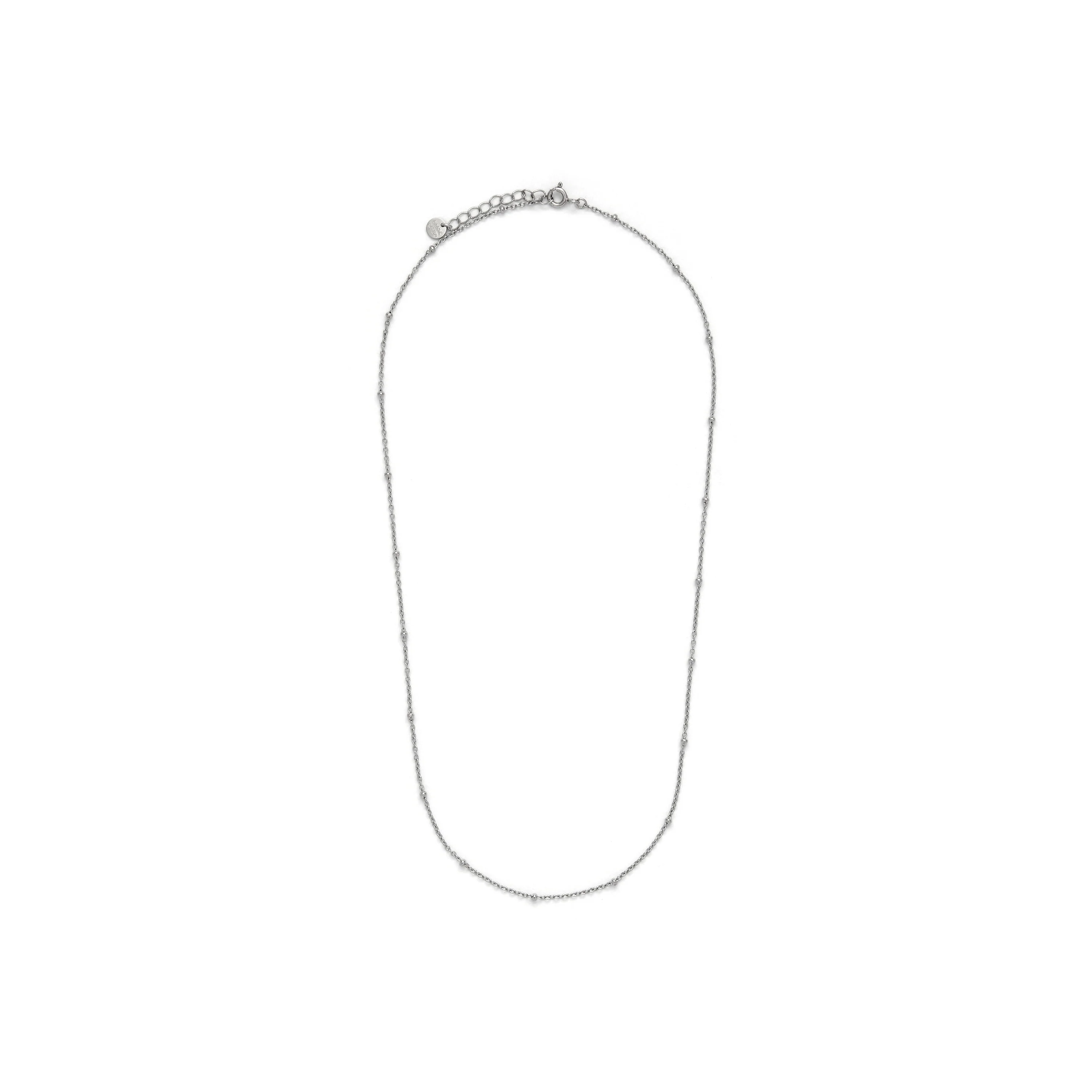 Cadena de 42cm de Plata de Ley 925 acabado en rodio - Amdi - Image 3