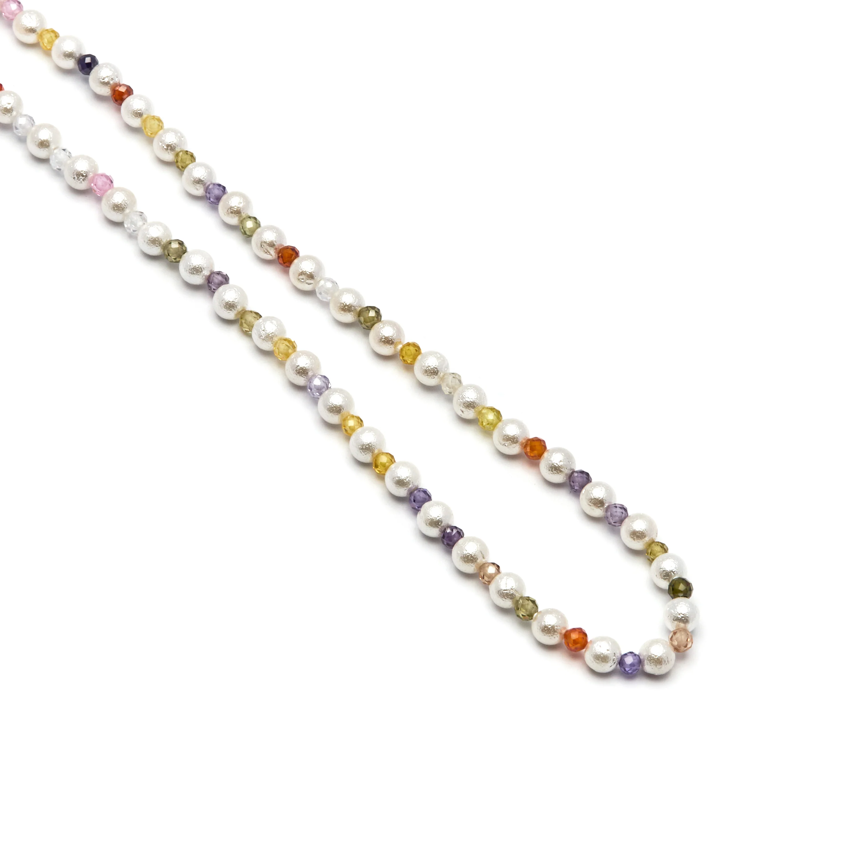 Collar de Cristal Multicolor acabado en oro amarillo 18K - Amio - Image 4