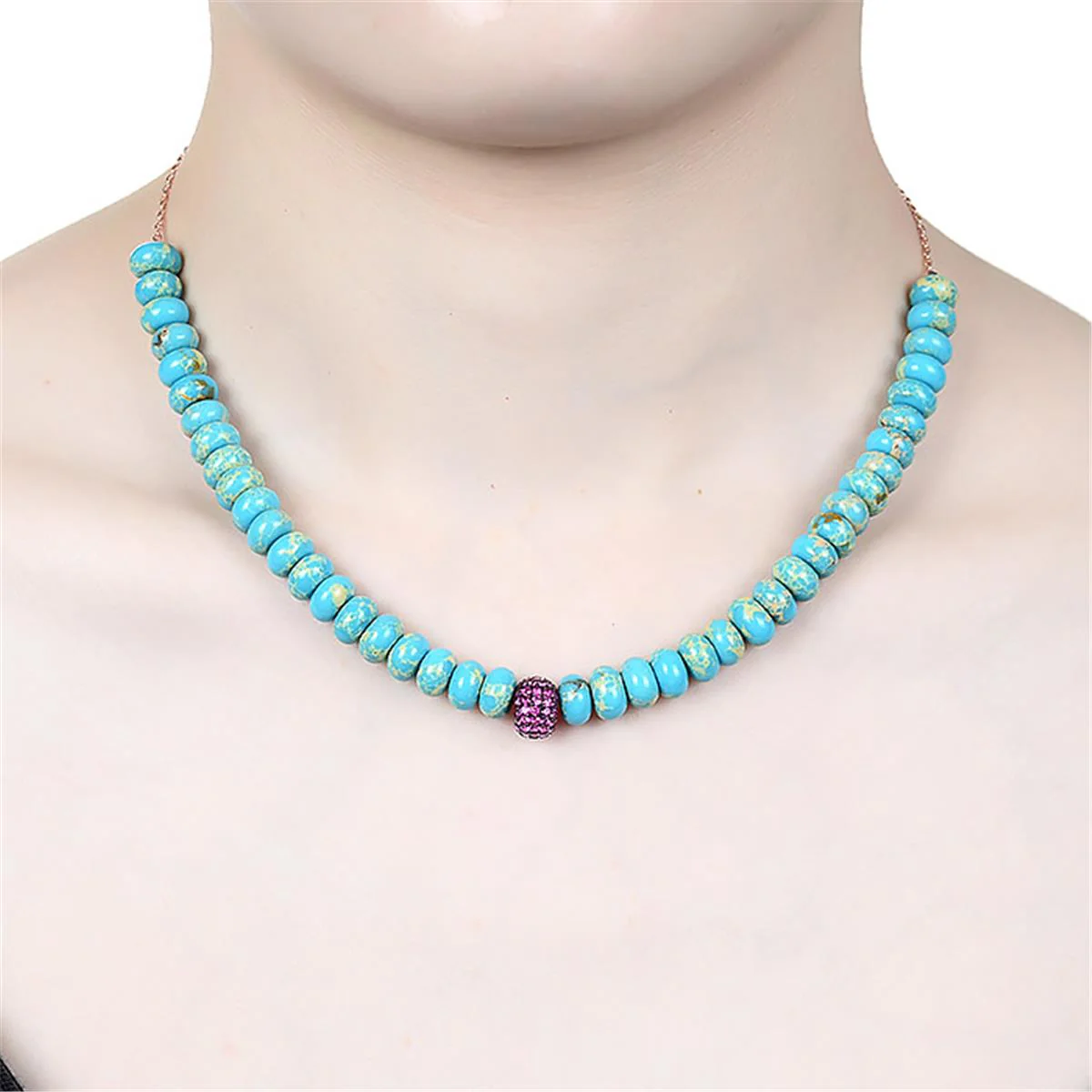 Collar Ania Plata De Ley 925 - Ania AZUL - Image 2