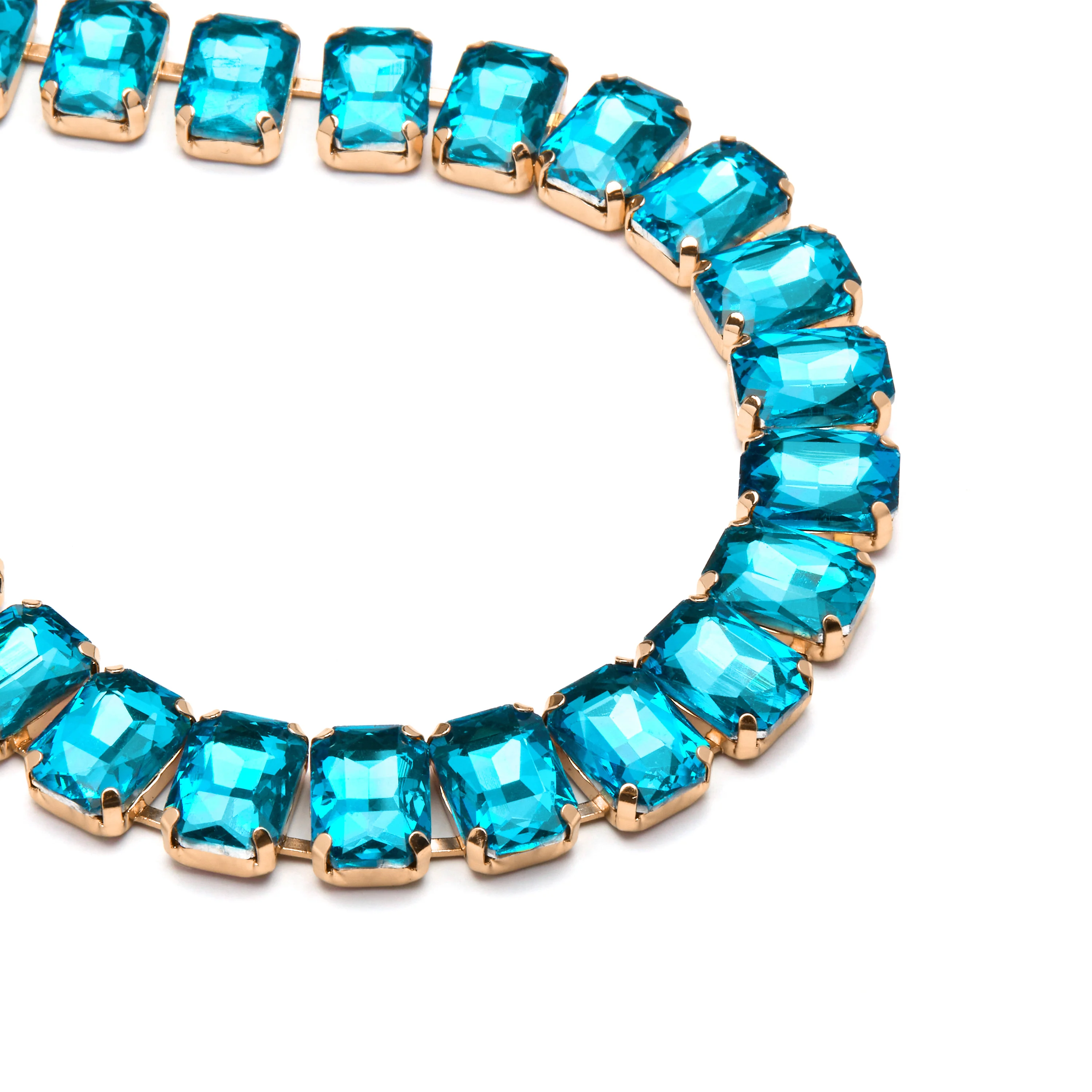 Collar de Cristal Azul acabado en oro amarillo 18K - Ankek - Image 4