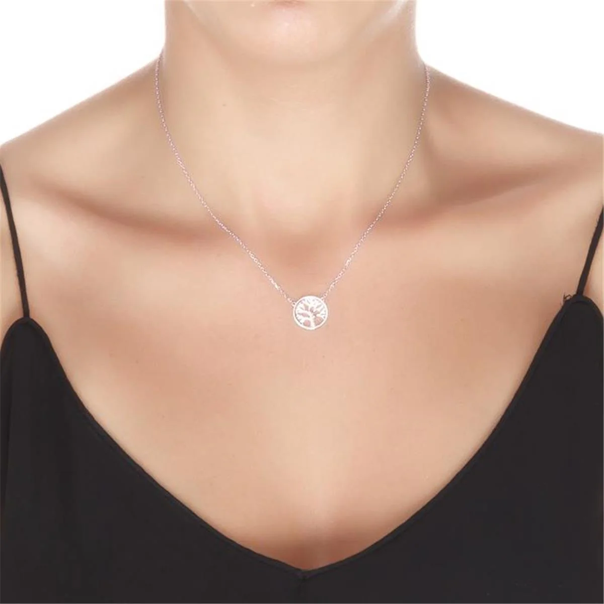 Collar Arbol Vida Plata De Ley 925 - Arbol Vida BLANCO - Image 2