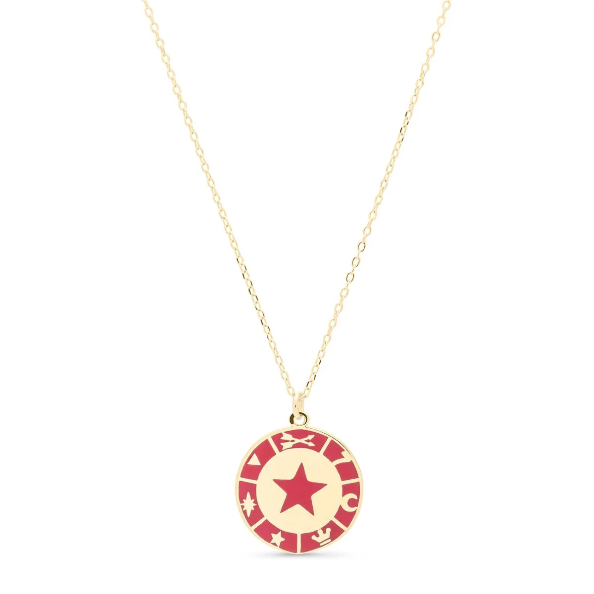 COLLAR ARDDUN PLATA - Arddun ROJO