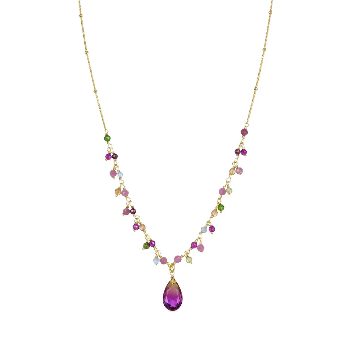 Collar Arus Plata De Ley 925 - Arus MULTICOLOR
