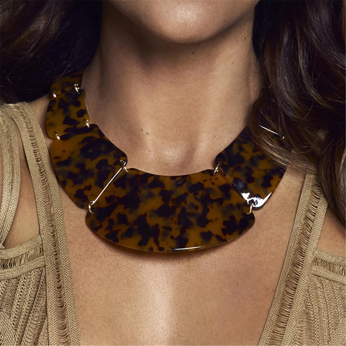 Collar Arvin acabado en Oro Amarillo de 18 Kts - Arvin MARRON - Image 3