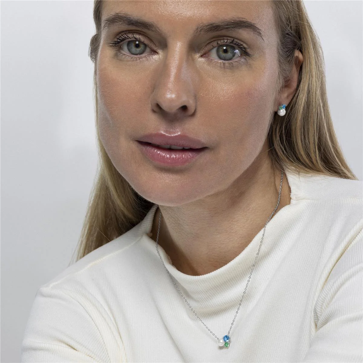 Collar Askil Plata de Ley 925 - Askil AZUL - Image 2