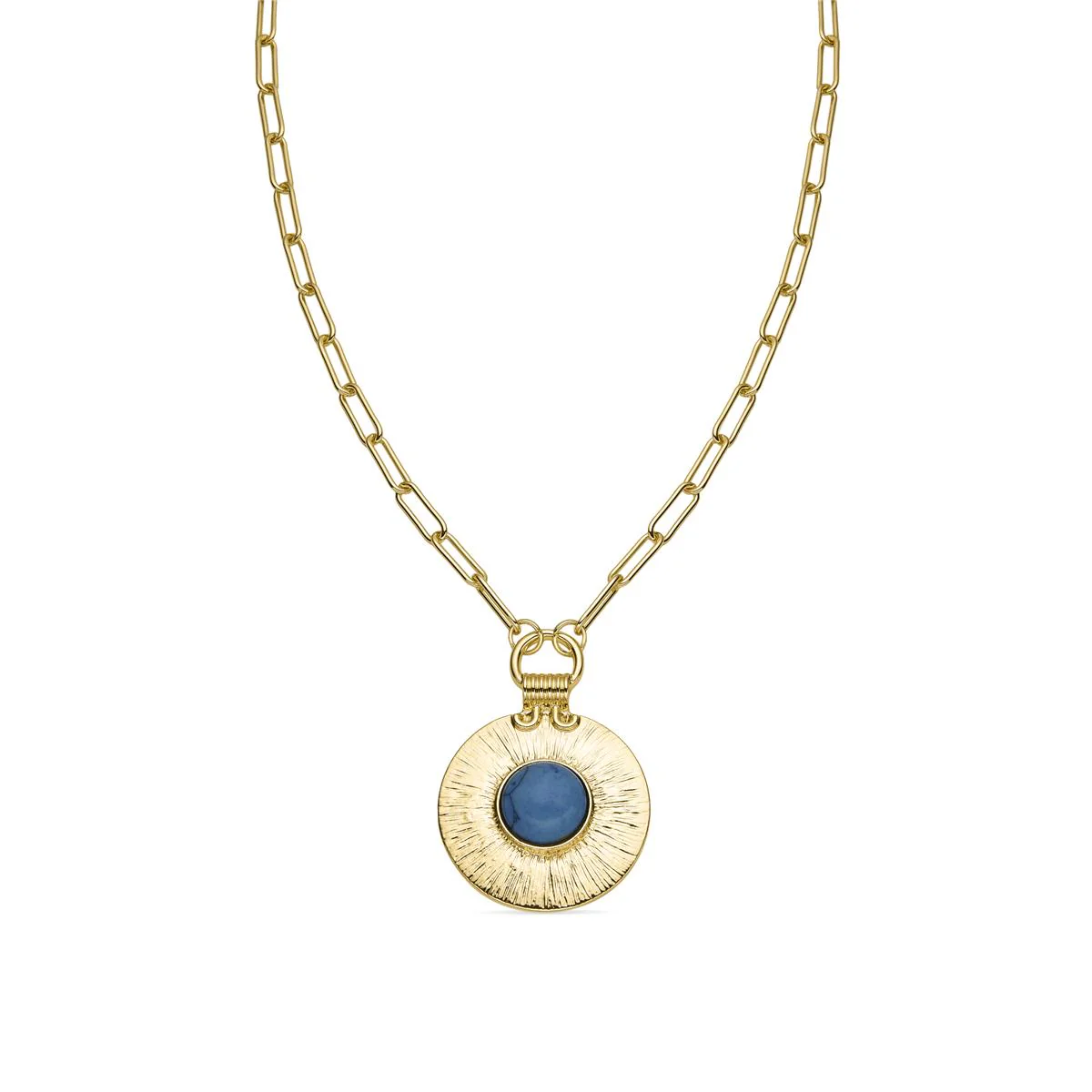 Collar Asmit acabado en oro amarillo de 18 kts - Asmit AZUL