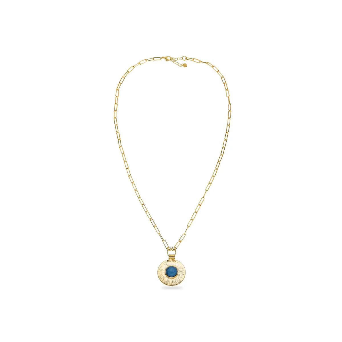Collar Asmit acabado en oro amarillo de 18 kts - Asmit AZUL - Image 2
