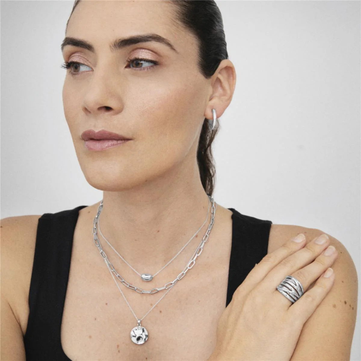Collar Asysh acabado en Rodio - Asysh GRIS - Image 2