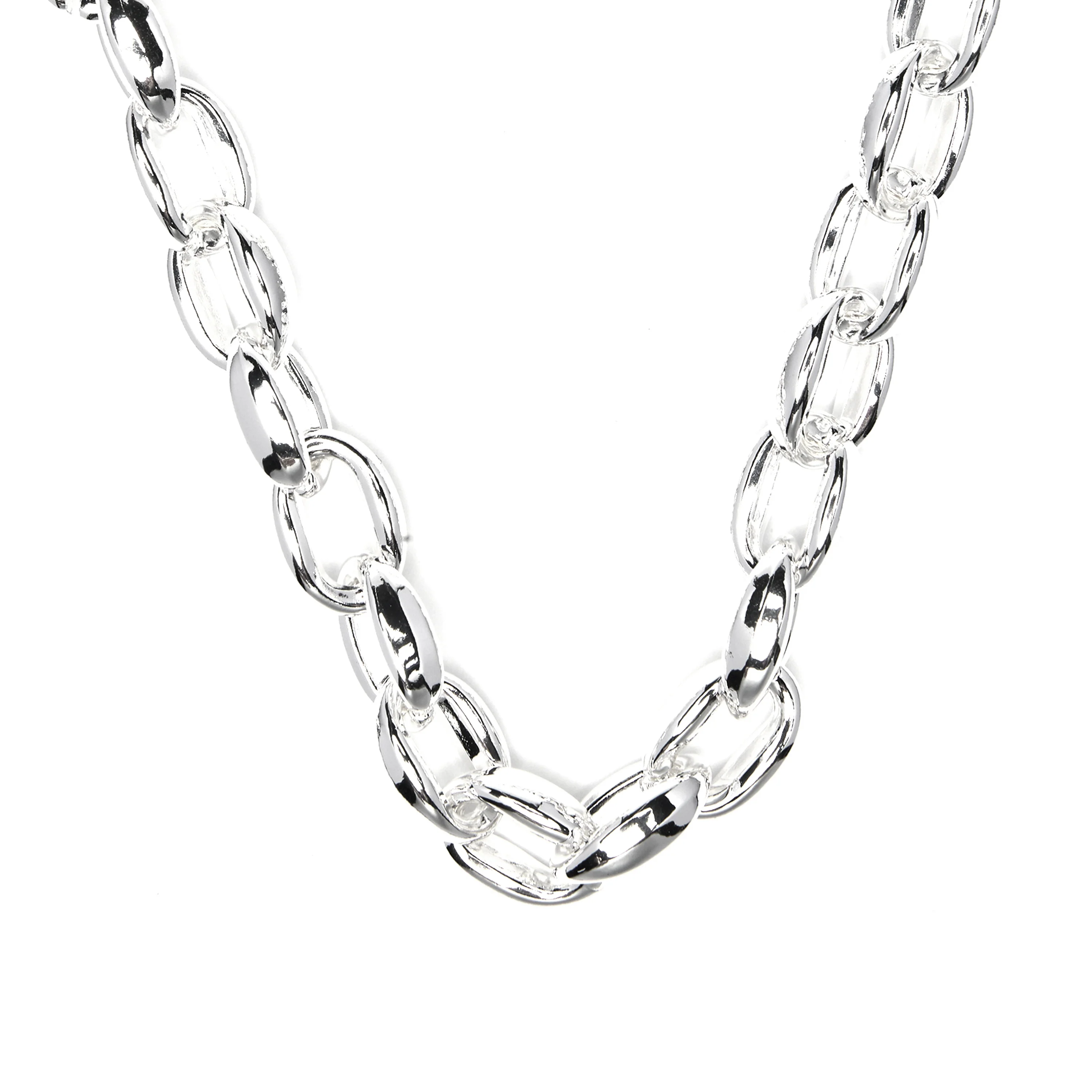 Collar de 45cm acabado en rodio - Aula