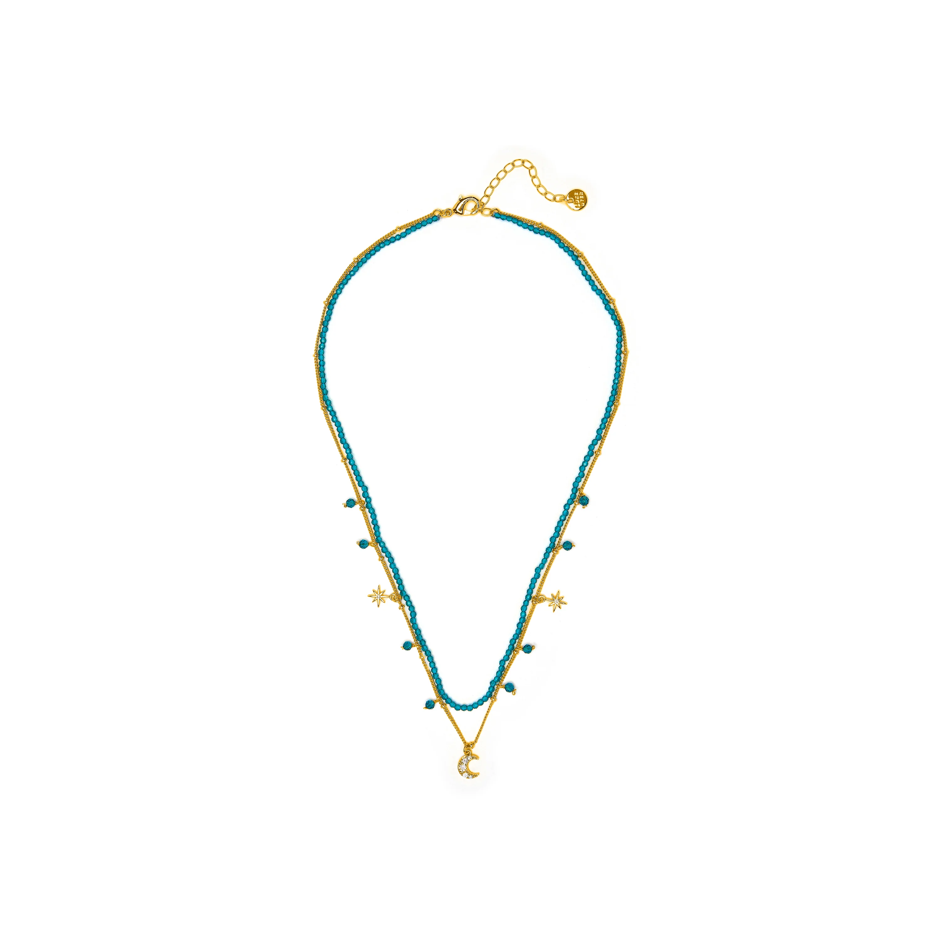 Collar de Cristal Verde acabado en oro amarillo 18k - Ayora - Image 3