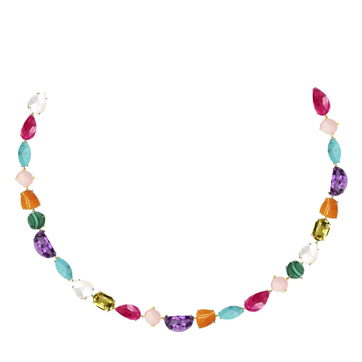 Collar Ayra acabado oro amarillo 18k - Ayra MULTICOLOR