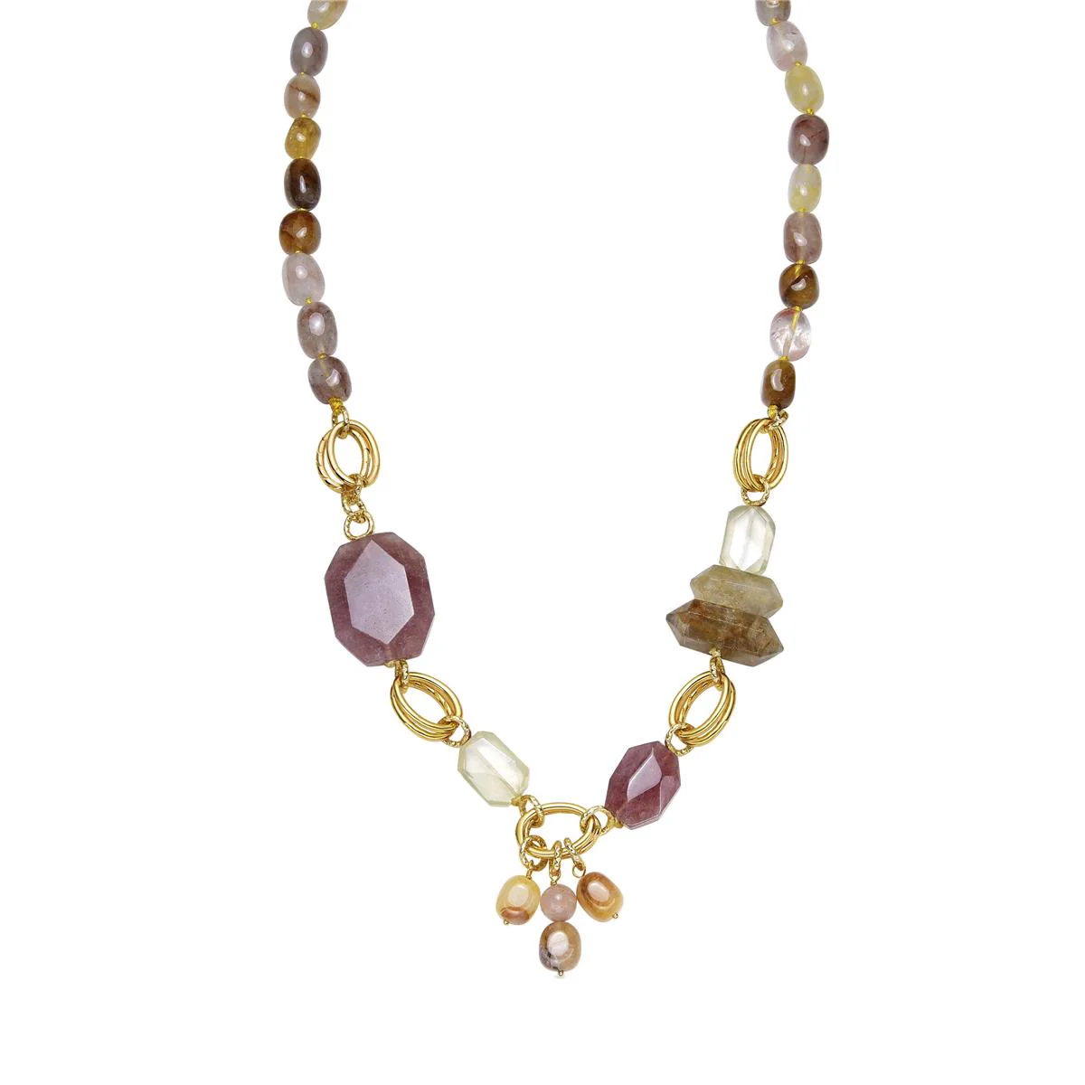 Collar Aysa acabado en oro amarillo de 18K - Aysa NARANJA