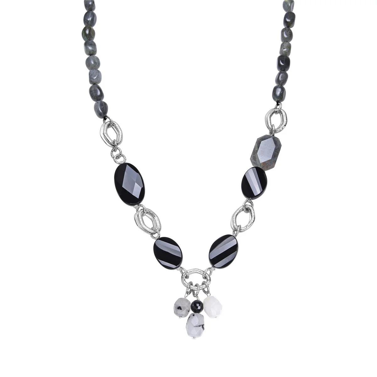 Collar Aysa acabado en rodio - Aysa GRIS