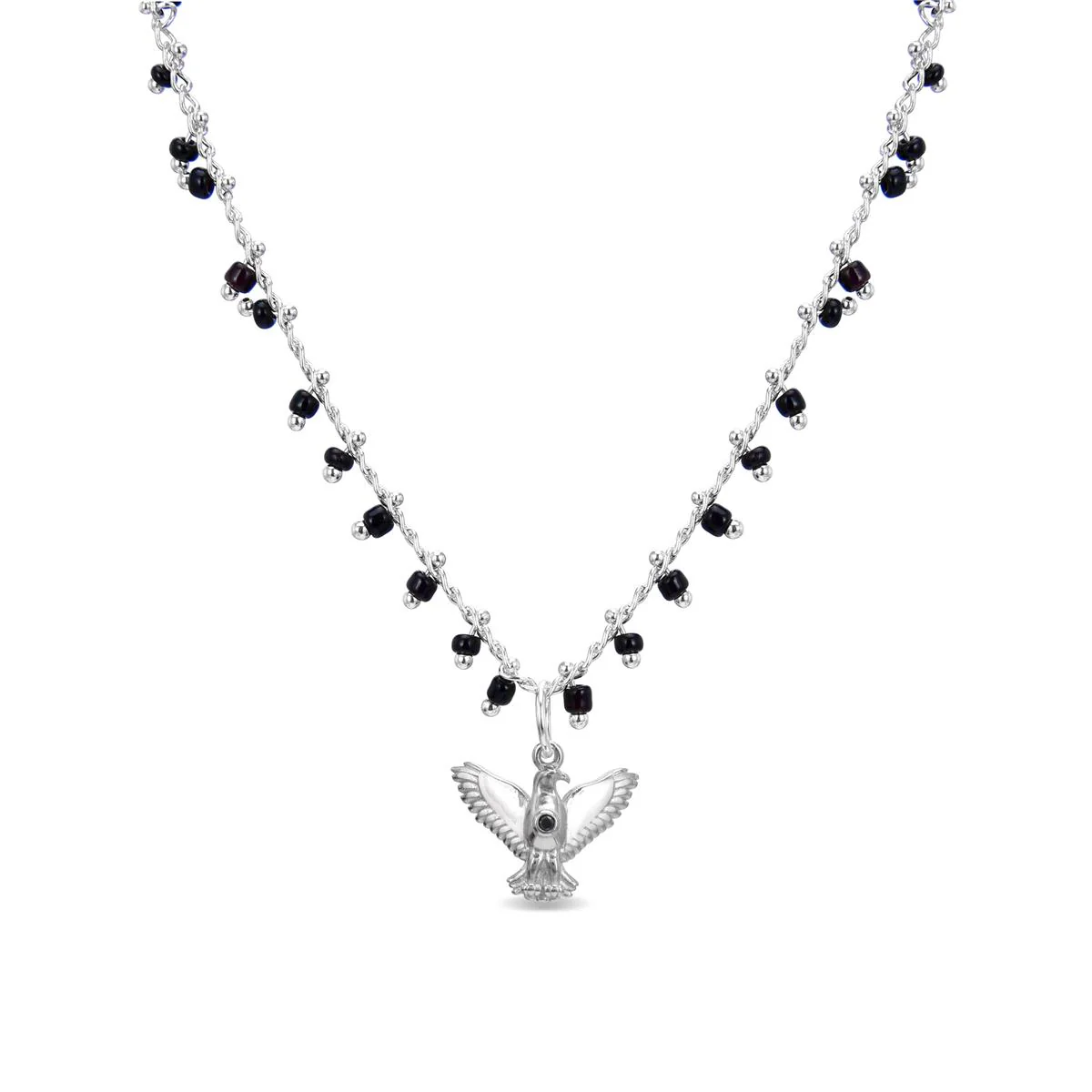 Collar Aztan Plata De Ley 925 - Aztan NEGRO