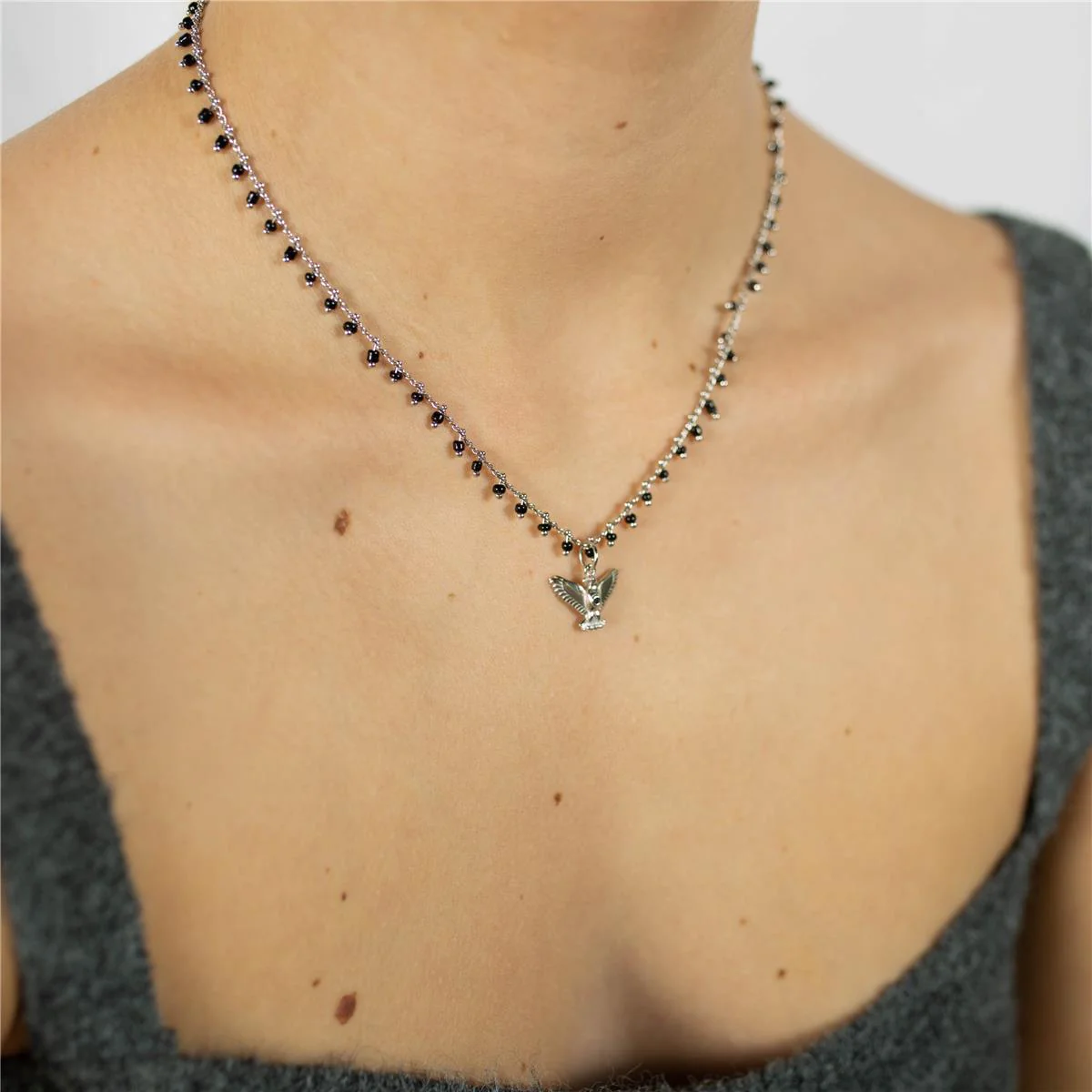 Collar Aztan Plata De Ley 925 - Aztan NEGRO - Image 5