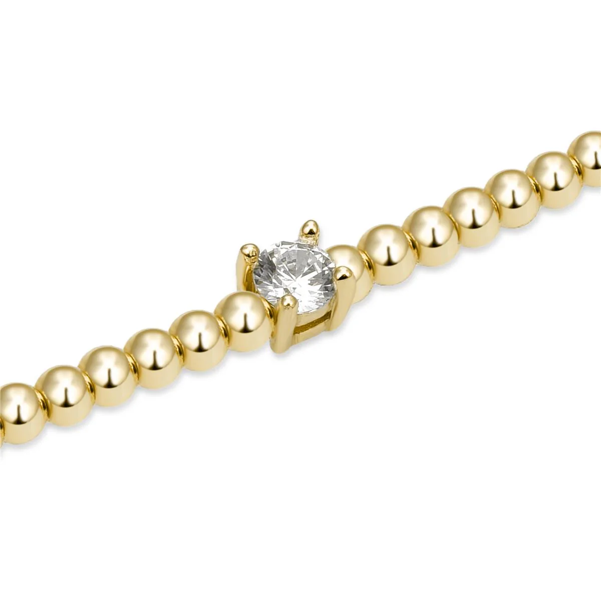 Collar Basra Hematite y baño de oro amarillo - Basra AMARILLO - Image 3