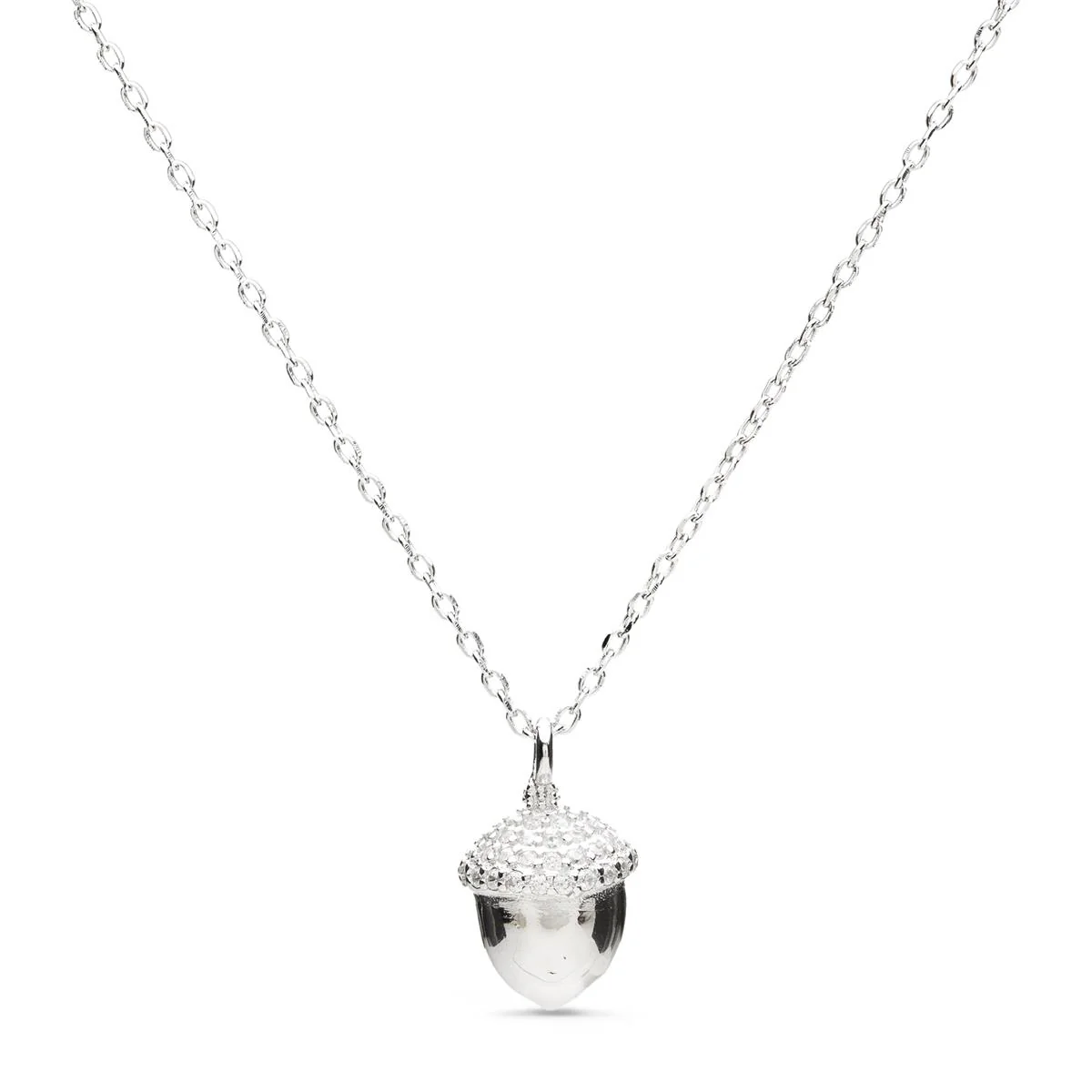 Collar Bellota Plata De Ley 925 - Bellota BLANCO