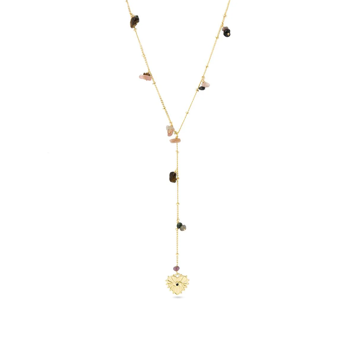 Collar Blayna acabado en Oro Amarillo de 18 Kts - Blayna MULTICOLOR
