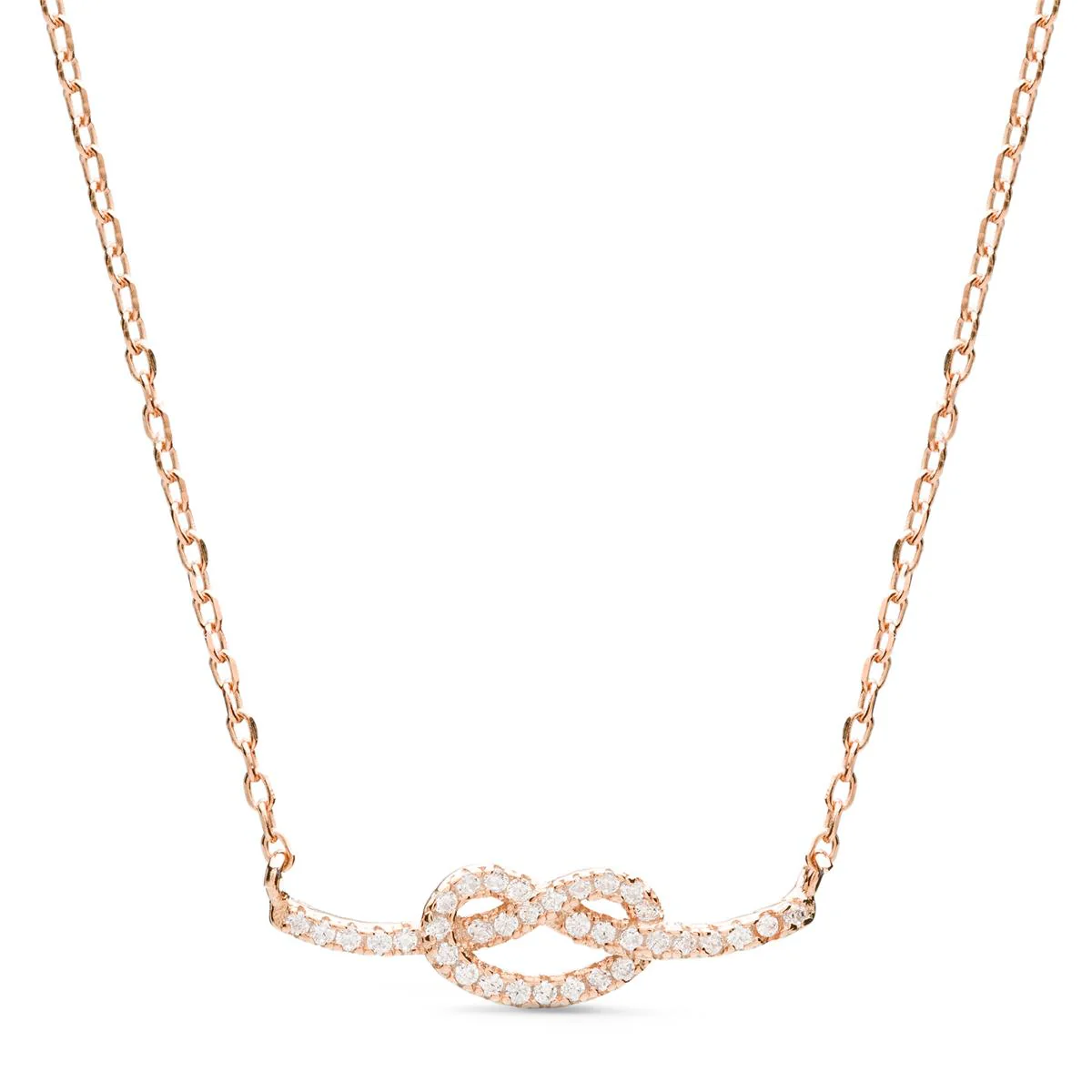 Collar Bretzel Plata De Ley 925 - Bretzel BLANCO