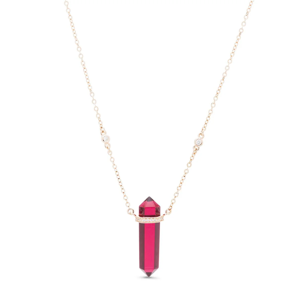 Collar Brineth Plata De Ley 925 - Brineth ROJO