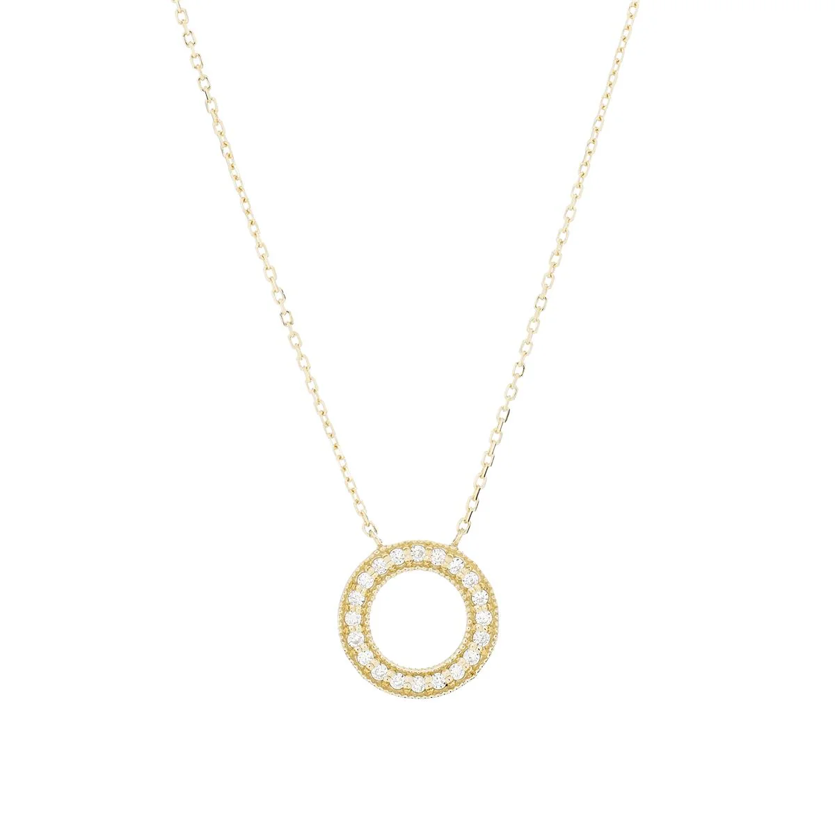 Collar Busah oro de ley de 18k y diamantes - Busah BLANCO