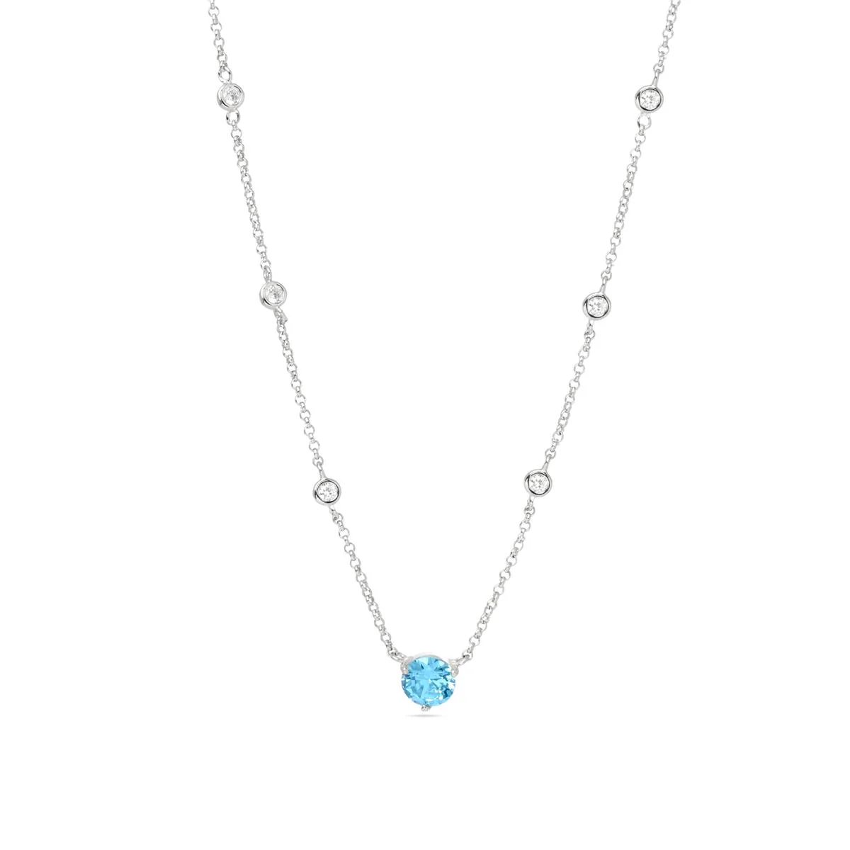Collar Camil Plata De Ley 925 - Camil AZUL