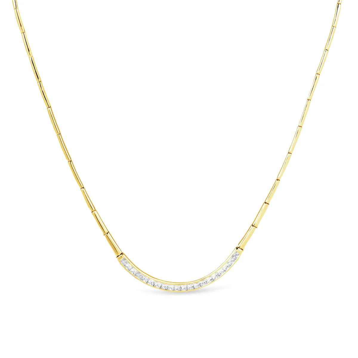 Collar Carril Plata De Ley 925 - Carril AMARILLO