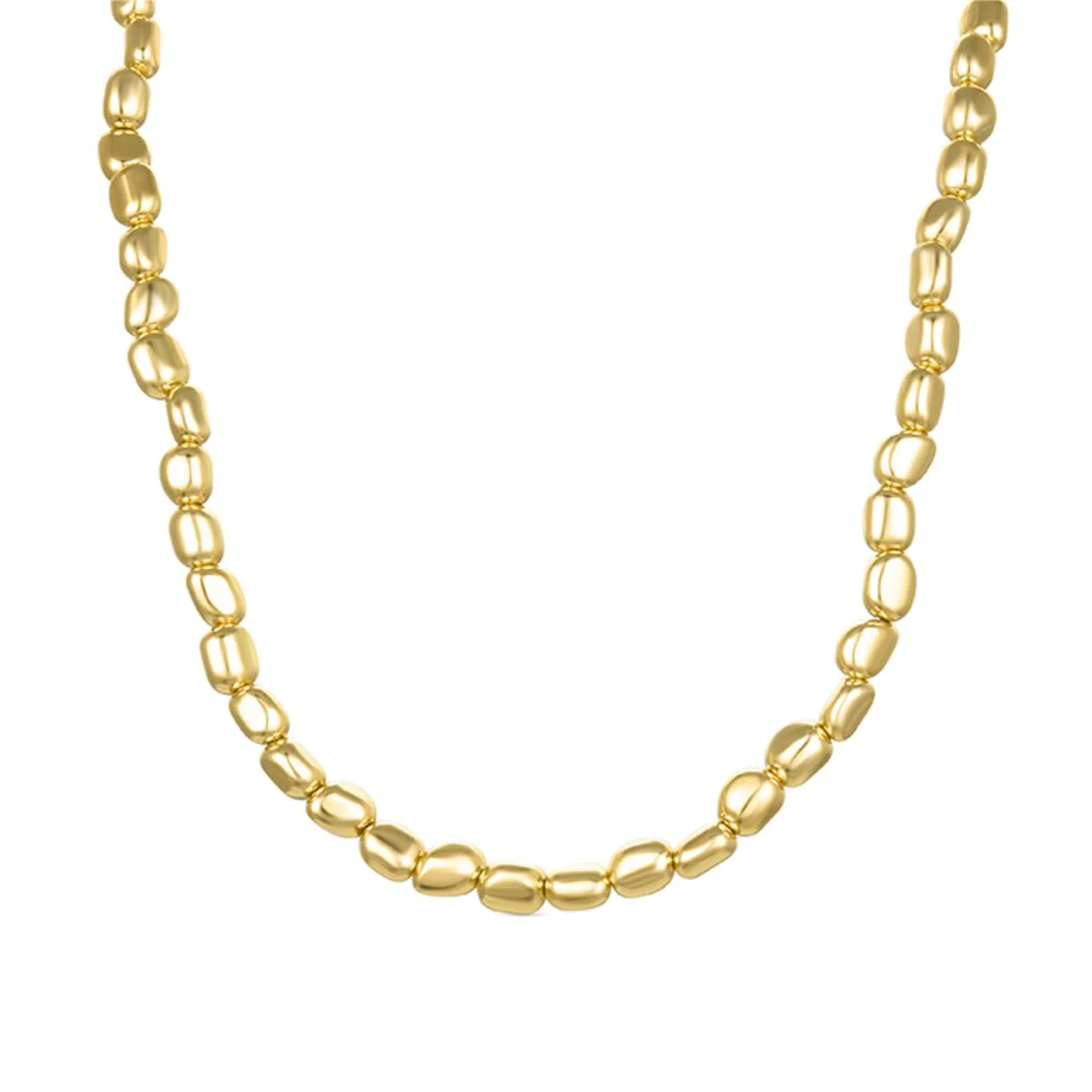 Collar Caspil Hematite y Baño de Oro amarillo - Caspil AMARILLO