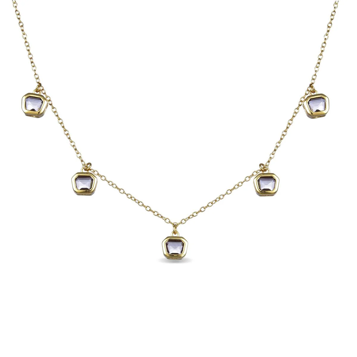 Collar Cate Plata De Ley 925 - Cate MORADO