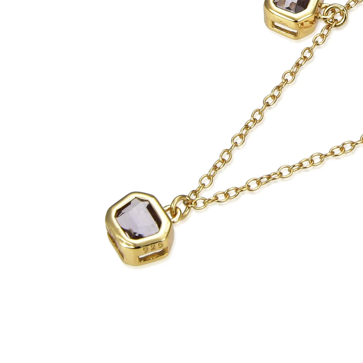Collar Cate Plata De Ley 925 - Cate MORADO - Image 3