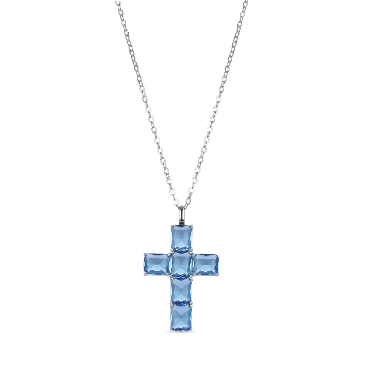 Collar Cathame Plata De Ley 925 - Cathame AZUL
