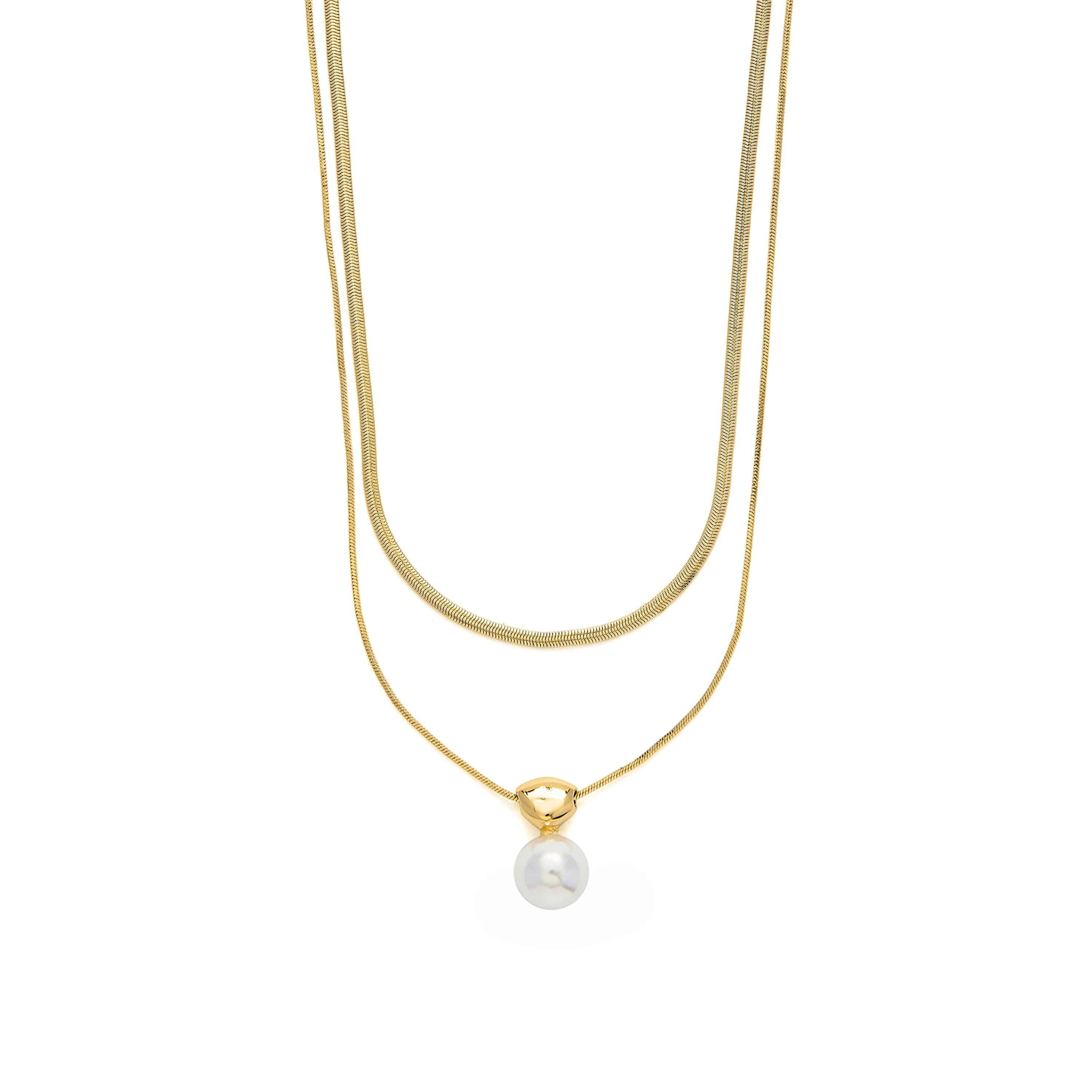 Collar acabado en oro amarillo 18k - Cerya