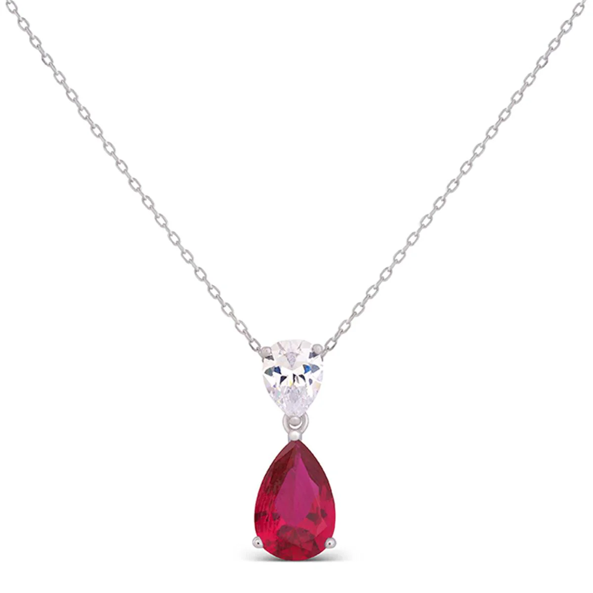 Collar Chenwa Plata De Ley 925 - Chenwa ROJO