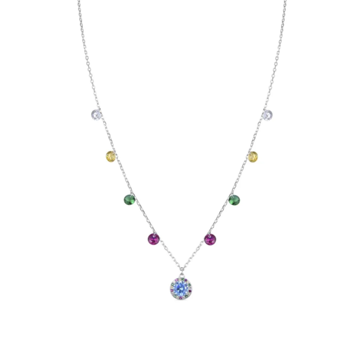 Collar Ciadar Plata De Ley 925 - Ciadar MULTICOLOR