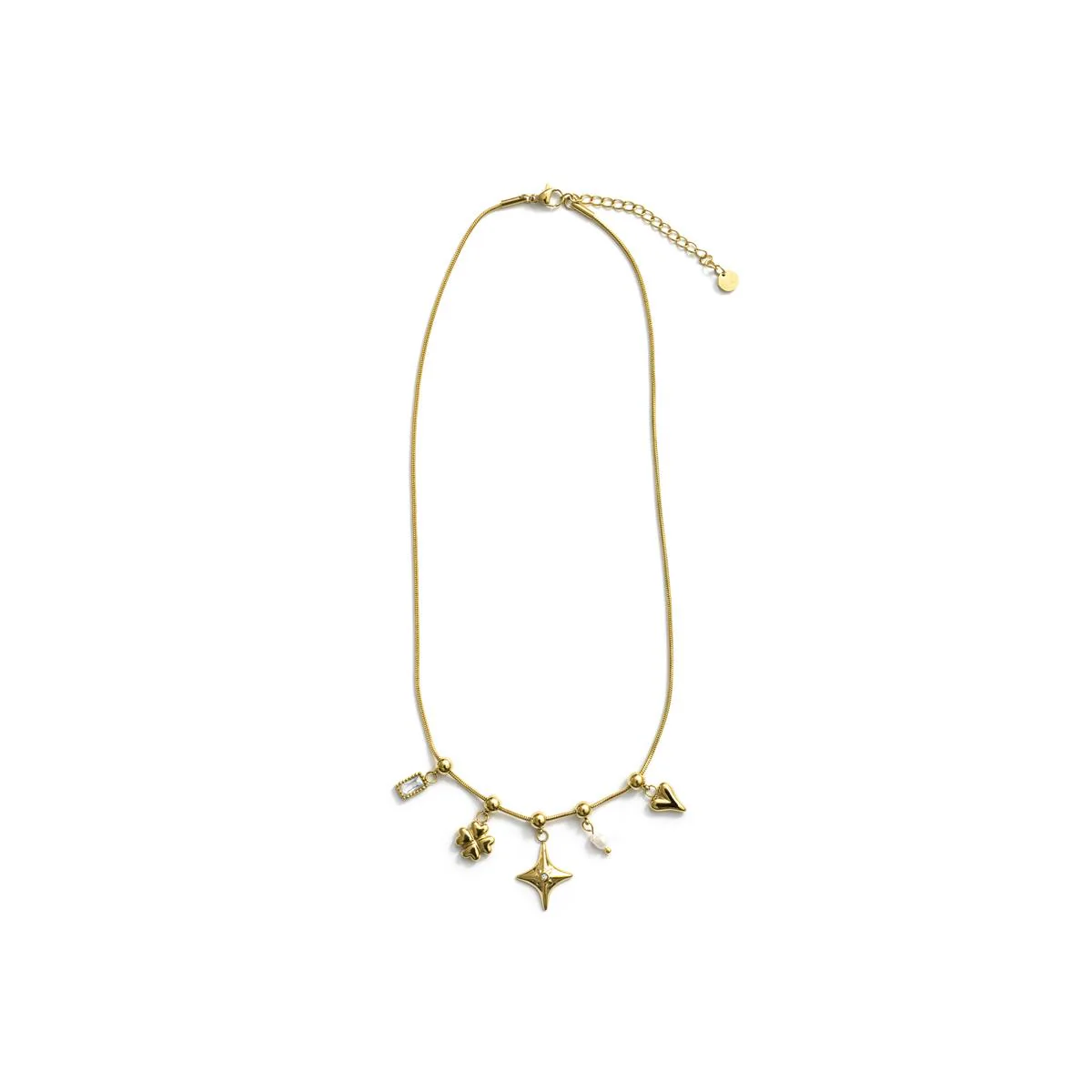 Collar de Circonita Brillante acabado en oro amarillo de 18k - Radlo - Image 5