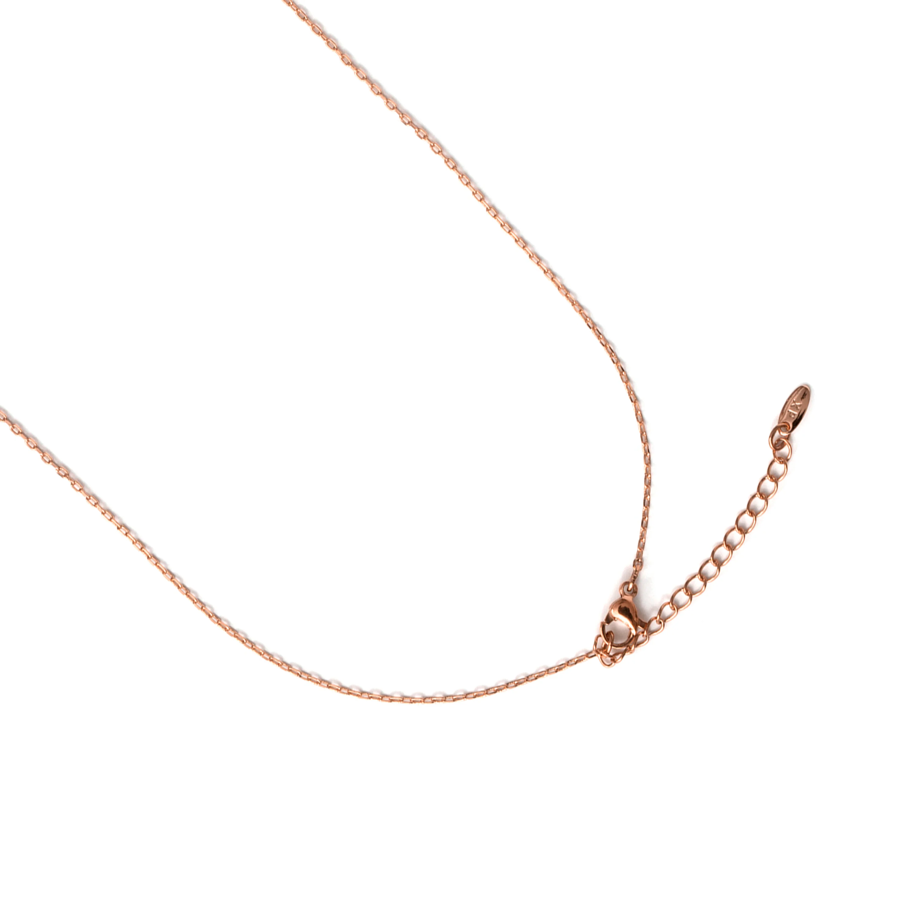 Collar de Circonita Brillante acabado en oro rosa de 18k - Yaferth - Image 7
