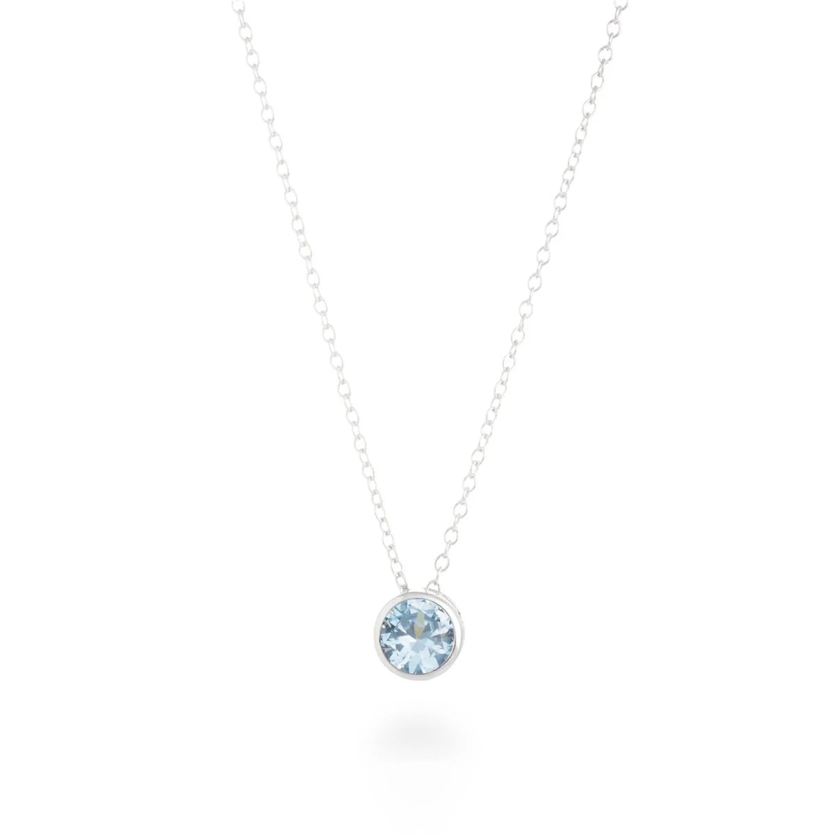Collar Colores Plata De Ley 925 - Colores AZUL