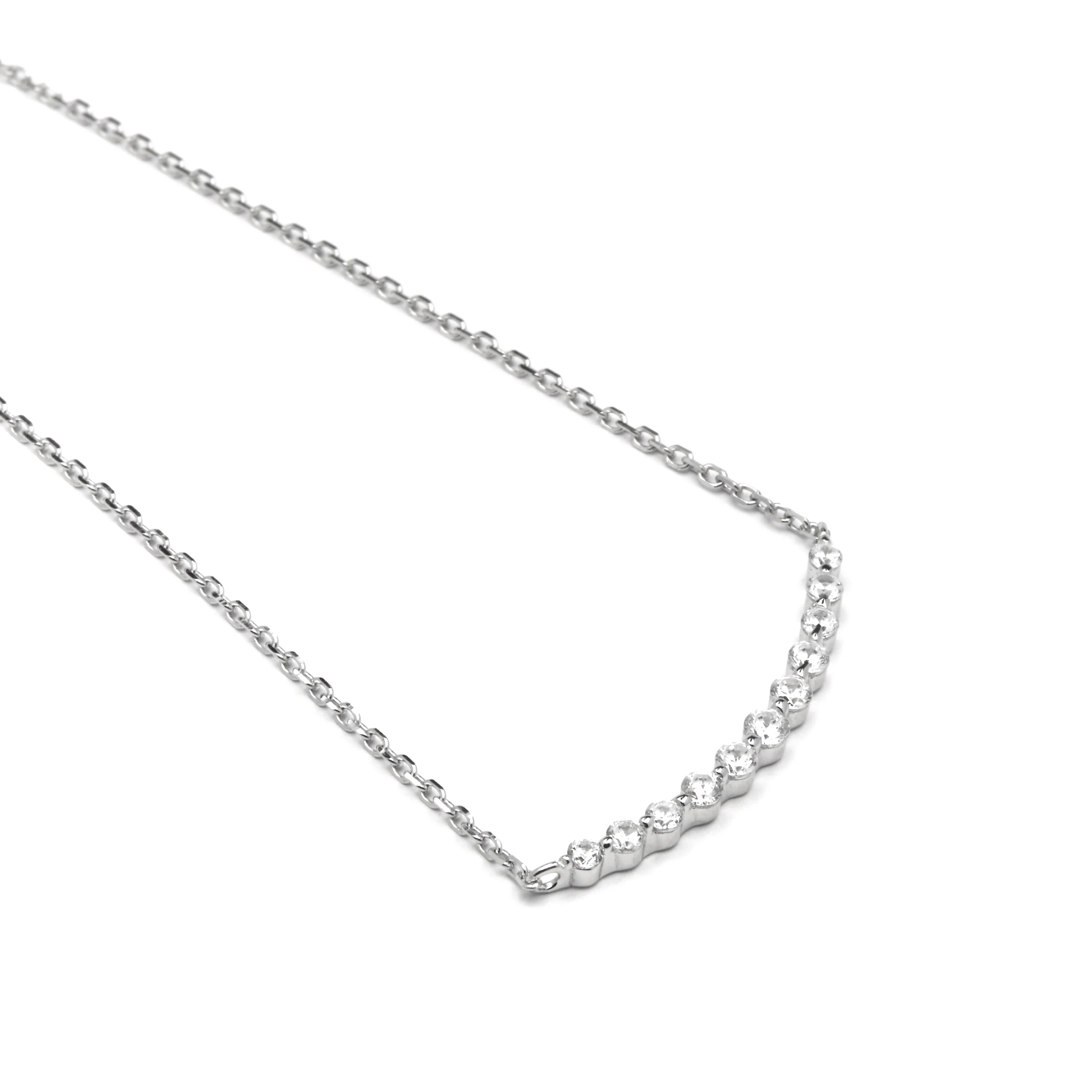 Collar de Plata de Ley 925 y Circonita Brillante acabado rodio - Copim - Image 5