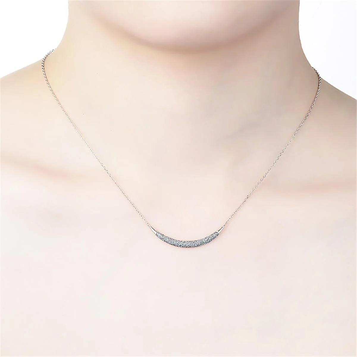 Collar Crecto Plata De Ley 925 - Crecto BLANCO - Image 2