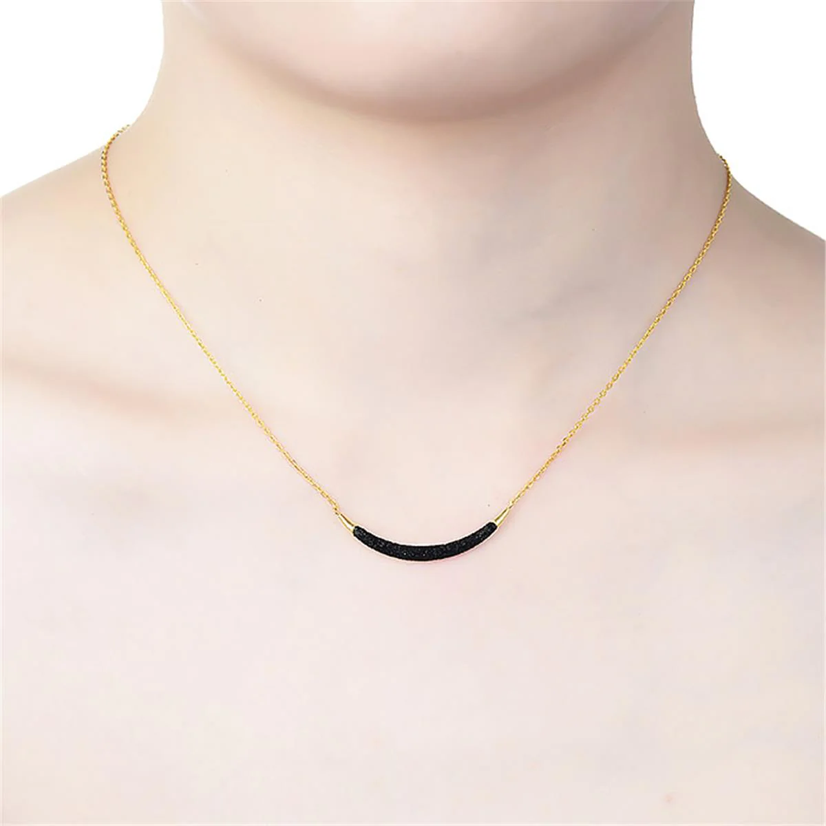 Collar Crecto Plata De Ley 925 - Crecto NEGRO - Image 2