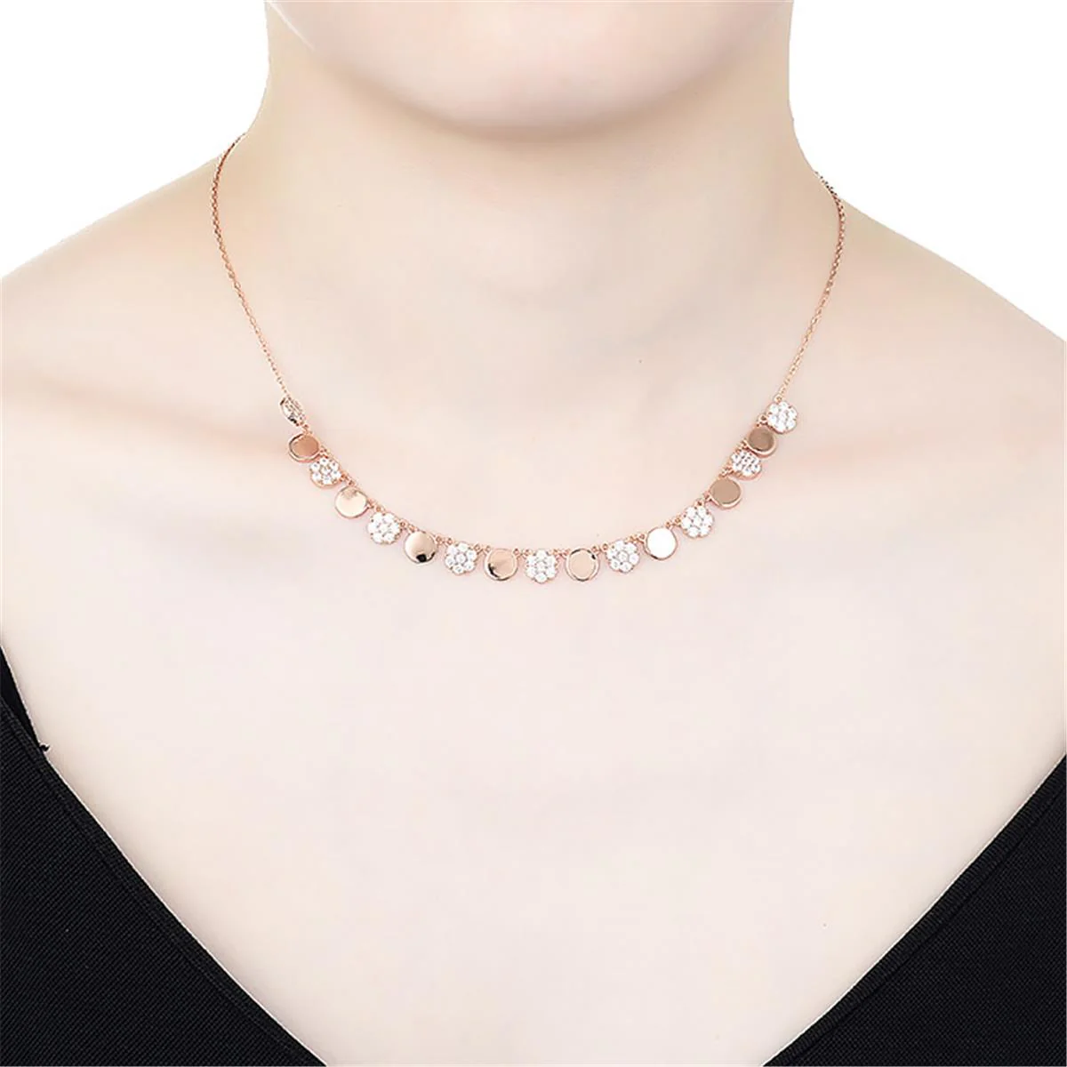 Collar Crecto Plata De Ley 925 - Crecto BLANCO - Image 2
