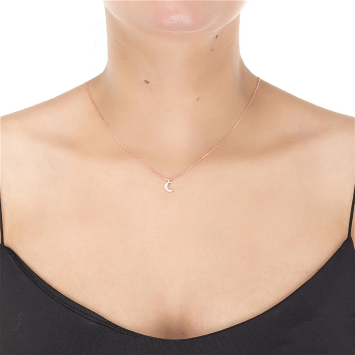 Collar Crescent Plata De Ley 925 - Crescent ROSA - Image 2