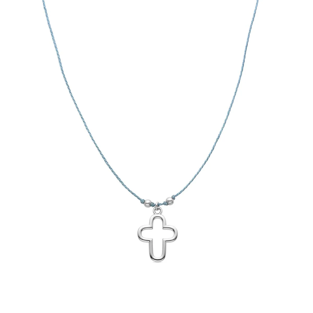 Collar Cruz Plata de Ley 925 - Cruz AZUL