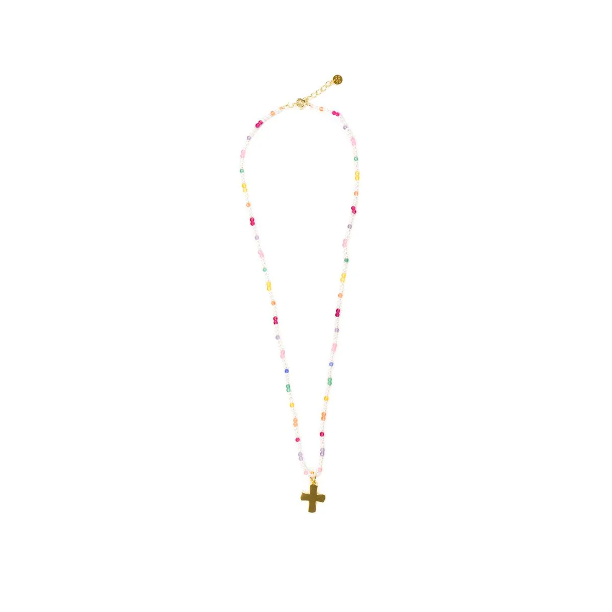 Collar Cruz Plata de Ley 925 - Cruz MULTICOLOR - Image 2