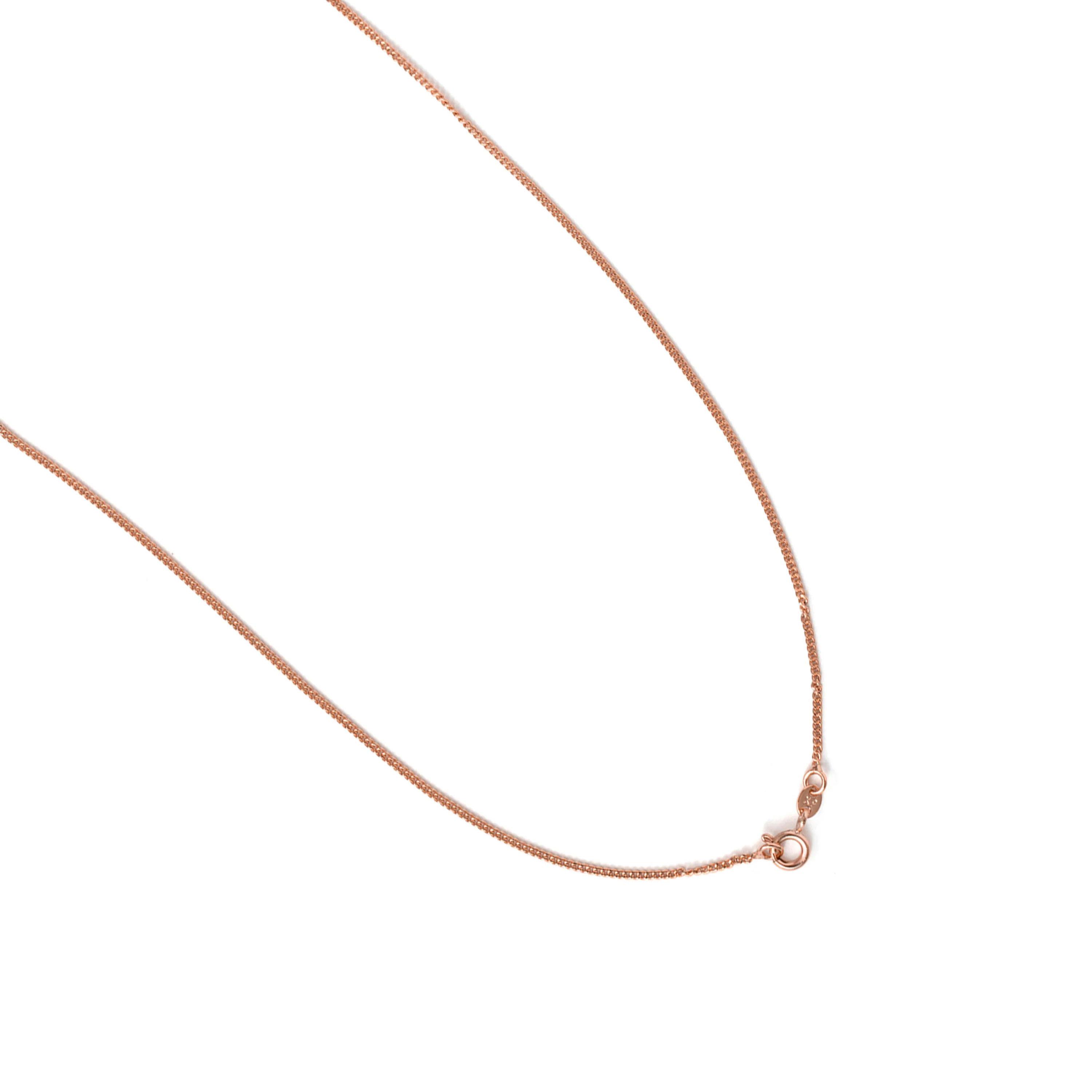 Collar de Circonita Aguamarina acabado en oro rosa de 18k - Huape - Image 7