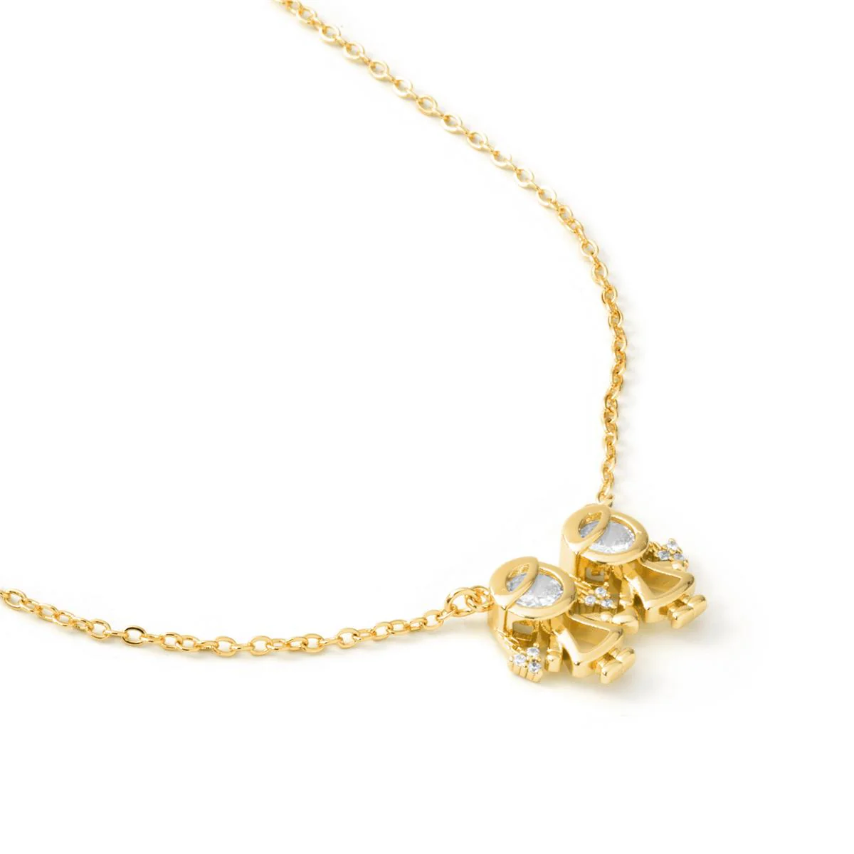 Collar de Circonita Brillante acabado en oro amarillo de 18k - Girls - Image 5