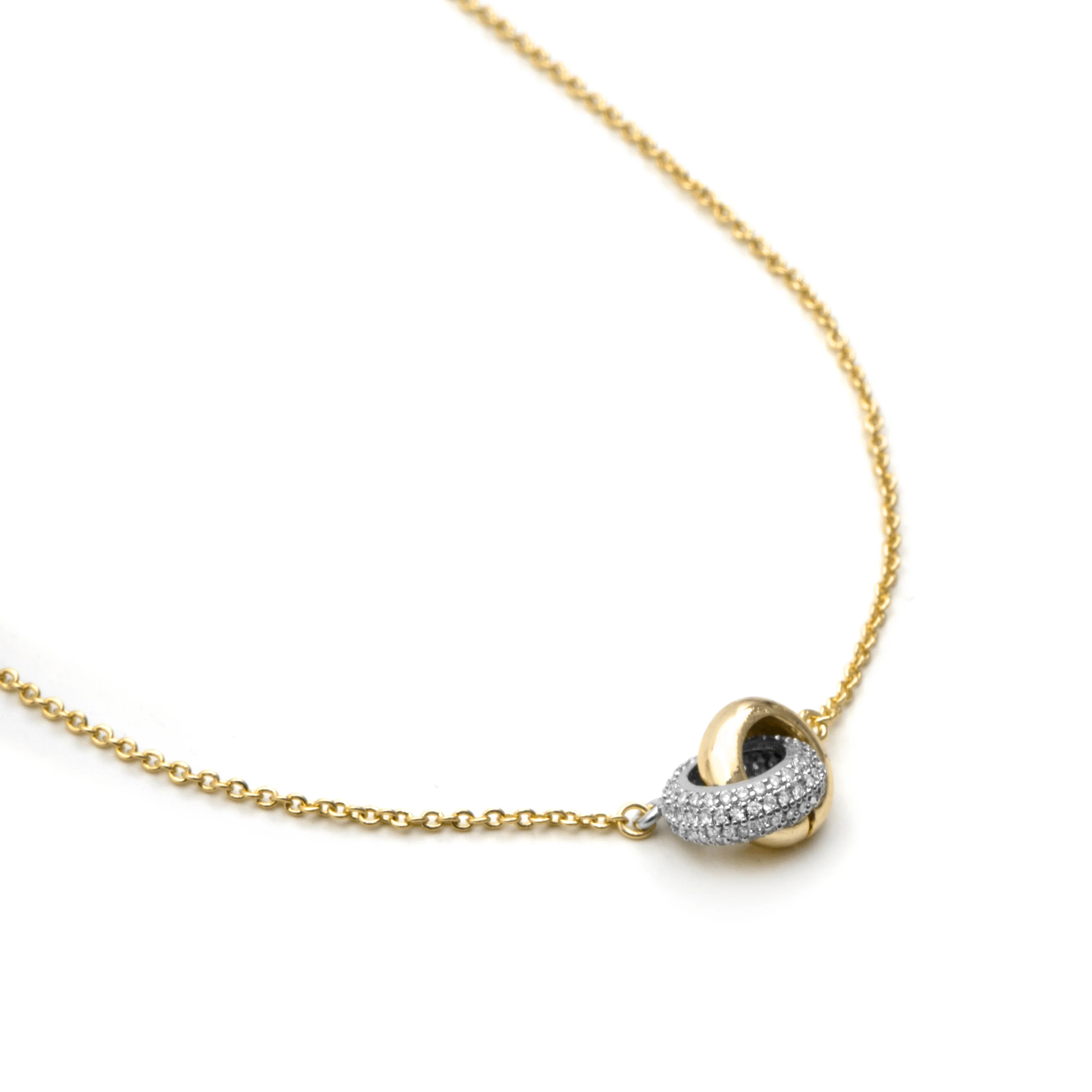 Collar de Circonita Brillante acabado en oro amarillo de 18k - Lepua - Image 5