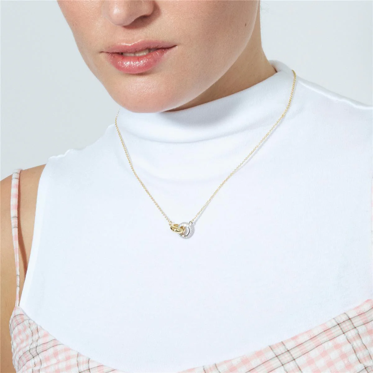 Collar de Circonita Brillante acabado en oro amarillo de 18k - Lepua - Image 6